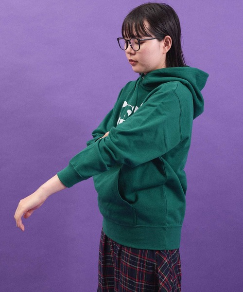 I am I in fact...（アイアムアイインファクト）の「SUPER IDOL HOODIE（パーカー・レディース・グリーン/ダークブラウン・FREE）」の9枚目の写真