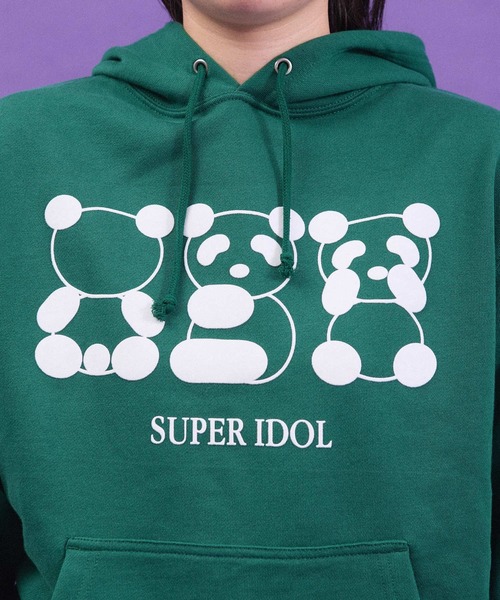 I am I in fact...（アイアムアイインファクト）の「SUPER IDOL HOODIE（パーカー・レディース・グリーン/ダークブラウン・FREE）」の3枚目の写真