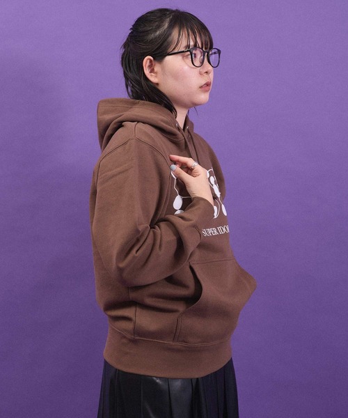 I am I in fact...（アイアムアイインファクト）の「SUPER IDOL HOODIE（パーカー・レディース・グリーン/ダークブラウン・FREE）」の12枚目の写真