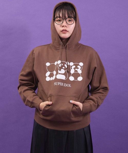 I am I in fact...（アイアムアイインファクト）の「SUPER IDOL HOODIE（パーカー・レディース・グリーン/ダークブラウン・FREE）」の15枚目の写真