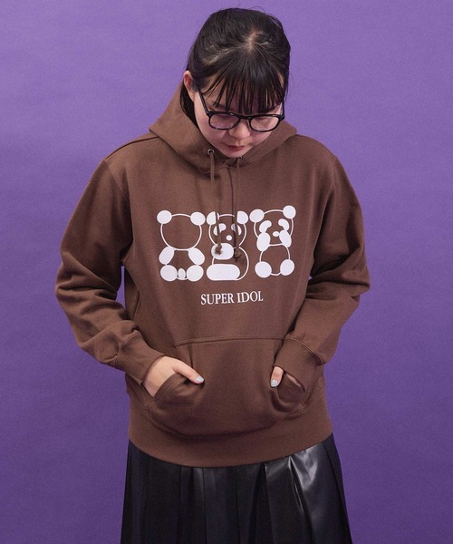 I am I in fact...（アイアムアイインファクト）の「SUPER IDOL HOODIE（パーカー・レディース・グリーン/ダークブラウン・FREE）」の11枚目の写真