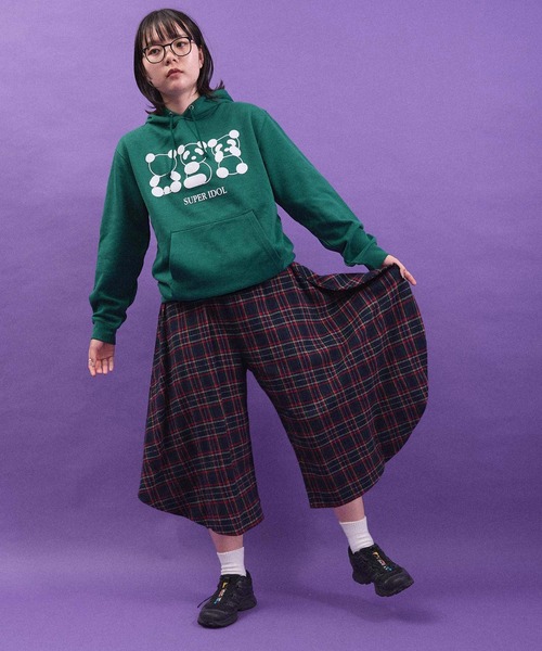 I am I in fact...（アイアムアイインファクト）の「SUPER IDOL HOODIE（パーカー・レディース・グリーン/ダークブラウン・FREE）」の19枚目の写真