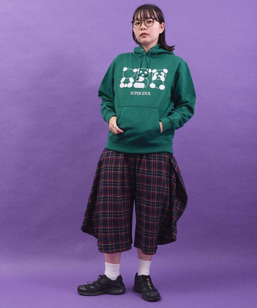 I am I in fact...（アイアムアイインファクト）の「SUPER IDOL HOODIE（パーカー・レディース・グリーン/ダークブラウン・FREE）」の20枚目の写真