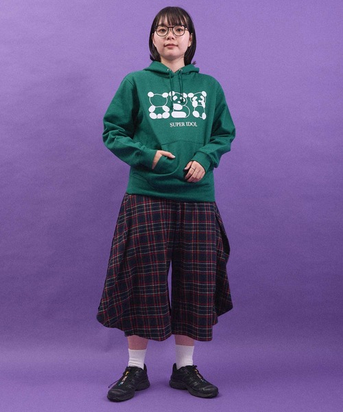 I am I in fact...（アイアムアイインファクト）の「SUPER IDOL HOODIE（パーカー・レディース・グリーン/ダークブラウン・FREE）」の18枚目の写真
