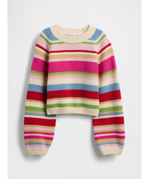 GAP（ギャップ）の「リラックスフィット クルーネックセーター (キッズ)（ニット/セーター・キッズ・マルチ・110cm/120cm/130cm/140cm/150cm/160cm）」の5枚目の写真