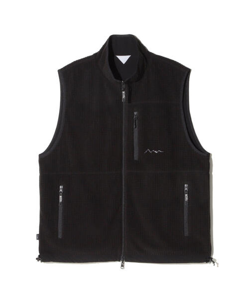 MANASTASH(マナスタッシュ)の「MANASTASH/マナスタッシュ/GRID FLEECE REVERSIBLE VEST(ベスト・メンズ・グレー/ブラック/オリーブ系・L/M/XL/S)」の13枚目の写真