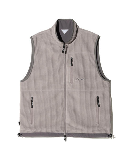 MANASTASH(マナスタッシュ)の「MANASTASH/マナスタッシュ/GRID FLEECE REVERSIBLE VEST(ベスト・メンズ・グレー/ブラック/オリーブ系・L/M/XL/S)」の19枚目の写真
