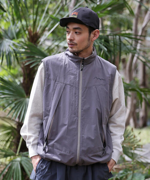 MANASTASH(マナスタッシュ)の「MANASTASH/マナスタッシュ/GRID FLEECE REVERSIBLE VEST(ベスト・メンズ・グレー/ブラック/オリーブ系・L/M/XL/S)」の4枚目の写真