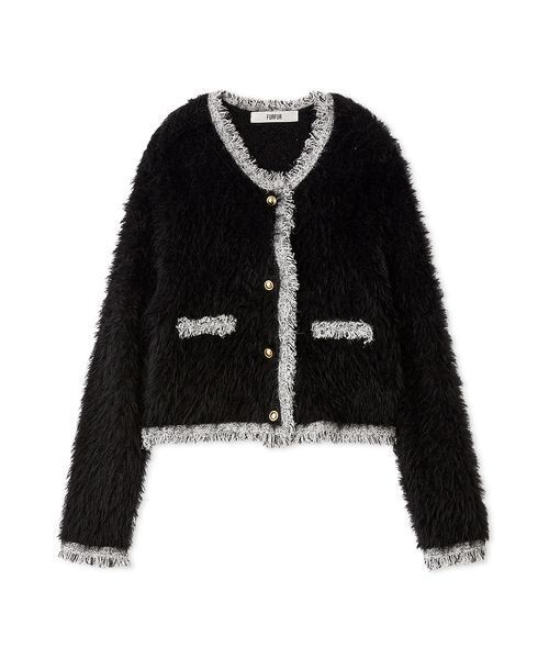 FURFUR（ファーファー）の「【限定カラー】フェザーツイードカーディガン（カーディガン/ボレロ・レディース・ピンク/ブラック/ホワイト・F）」の18枚目の写真