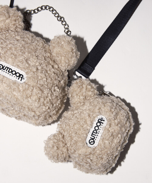 2点　ベイシックス アウトドアプロダクツ　ボア クマ 2WAY チャームバッグ 2点 ベイシックス アウトドアプロダクツ ボア クマ 2WAY チャーム