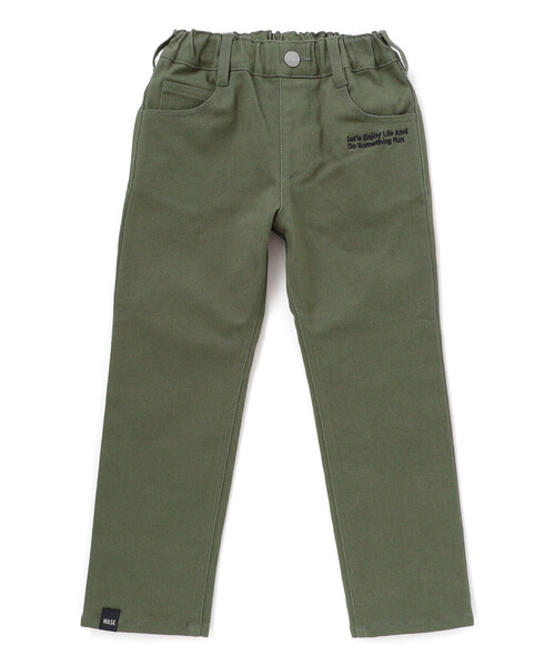 WASK（ワスク）の「ロゴ刺しゅうストレッチデニムパンツ(100~160cm)（デニムパンツ・キッズ・ネイビー/グリーン・140cm/160cm/130cm/150cm）」の2枚目の写真