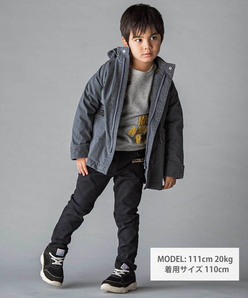 WASK（ワスク）の「ロゴ刺しゅうストレッチデニムパンツ(100~160cm)（デニムパンツ・キッズ・ネイビー/グリーン・140cm/160cm/130cm/150cm）」の12枚目の写真