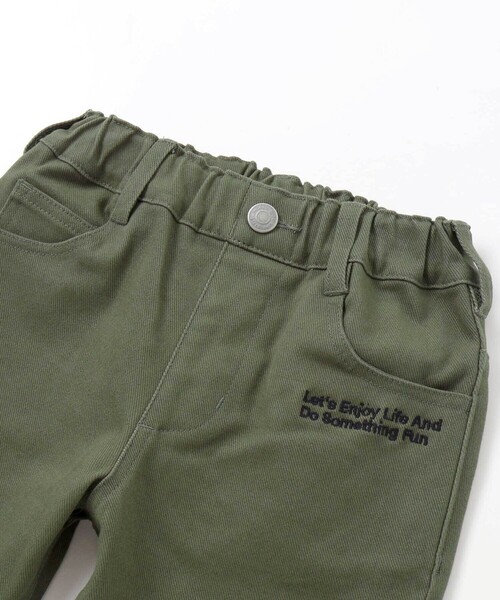 WASK（ワスク）の「ロゴ刺しゅうストレッチデニムパンツ(100~160cm)（デニムパンツ・キッズ・ネイビー/グリーン・140cm/160cm/130cm/150cm）」の6枚目の写真