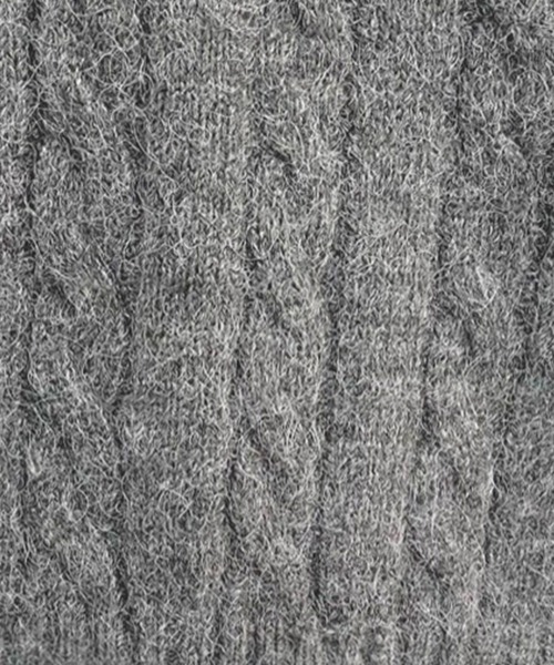 DAY CLOSET（デイ クローゼット）の「レディース ゆるっとオーバーサイズ。ケーブル編みVネックニットベスト（ベスト・レディース・グレー/ブラック・FREE）」の6枚目の写真