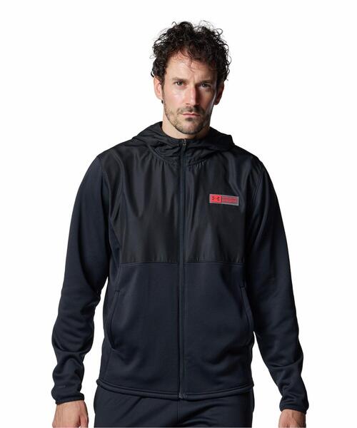UNDER ARMOUR(アンダーアーマー)の「UAアーマーフリース マックス フーディー(トレーニング/メンズ)(スウェット・メンズ・ブラック・M/L/S/3XL/XL/2XL)」の1枚目の写真