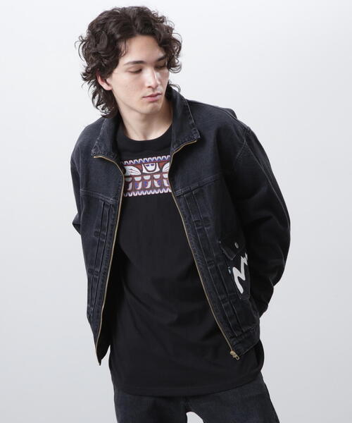 MANASTASH(マナスタッシュ)の「MANASTASH/マナスタッシュ MS DENIM ZIP JACKET/デニムジップジャケット(デニムジャケット・メンズ・その他35/ブラック系その他/その他4/ブラック・L/M/S/XL)」の2枚目の写真