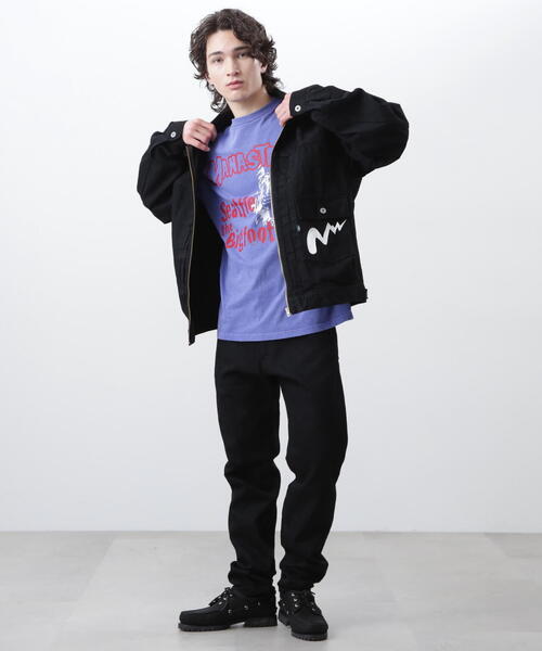MANASTASH(マナスタッシュ)の「MANASTASH/マナスタッシュ MS DENIM ZIP JACKET/デニムジップジャケット(デニムジャケット・メンズ・その他35/ブラック系その他/その他4/ブラック・L/M/S/XL)」の5枚目の写真
