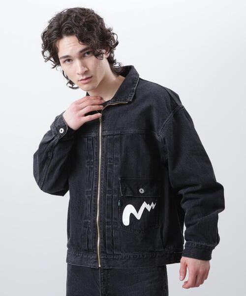 MANASTASH(マナスタッシュ)の「MANASTASH/マナスタッシュ MS DENIM ZIP JACKET/デニムジップジャケット(デニムジャケット・メンズ・その他35/ブラック系その他/その他4/ブラック・L/M/S/XL)」の8枚目の写真