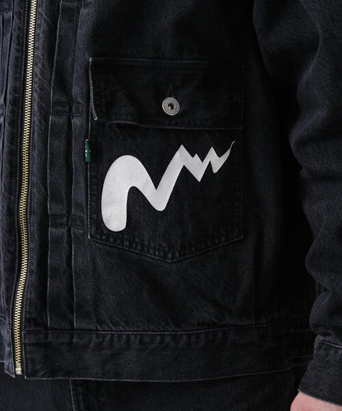 MANASTASH(マナスタッシュ)の「MANASTASH/マナスタッシュ MS DENIM ZIP JACKET/デニムジップジャケット(デニムジャケット・メンズ・その他35/ブラック系その他/その他4/ブラック・L/M/S/XL)」の16枚目の写真