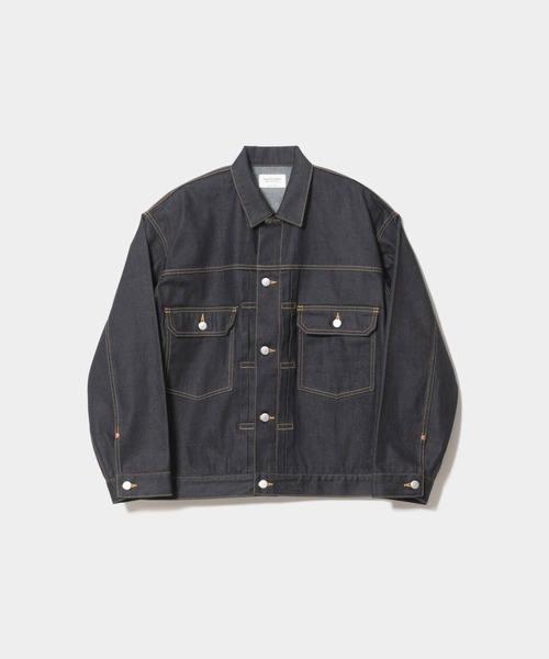 beautiful people(ビューティフルピープル)の「selvedge denim square big blouson(デニムジャケット・レディース・ブラック/インディゴブルー・36/34/38/40/42)」の2枚目の写真