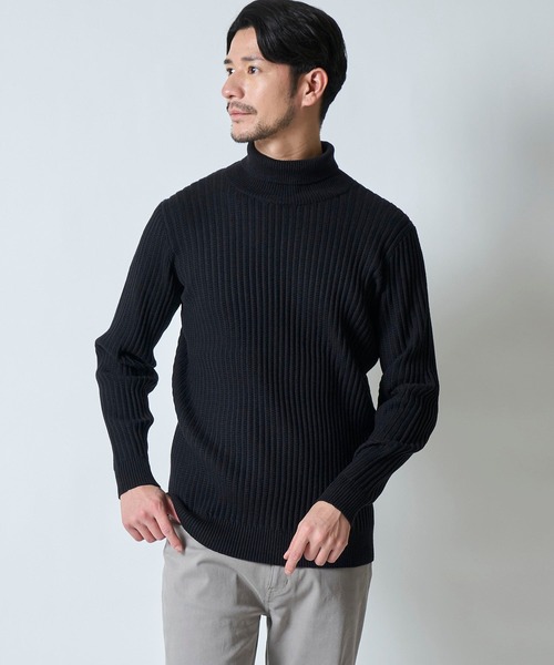 TETE HOMME（テットオム）の「グラフェンタートルネックニット（ニット/セーター・メンズ・ブラック/グレー/ターコイズブルー・MEDIUM/X-LARGE/LARGE）」の6枚目の写真