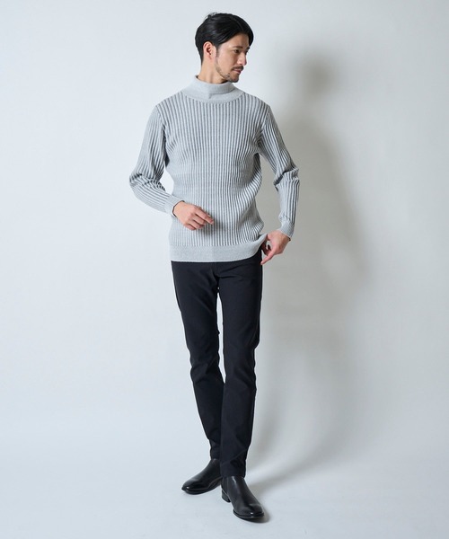 TETE HOMME（テットオム）の「グラフェンタートルネックニット（ニット/セーター・メンズ・ブラック/グレー/ターコイズブルー・MEDIUM/X-LARGE/LARGE）」の18枚目の写真