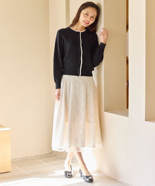 Feroux（フェルゥ）の「きらめきチェックフレア スカート（スカート・レディース・ホワイト系/ブラック系・SMALL/MEDIUM）」の20枚目の写真