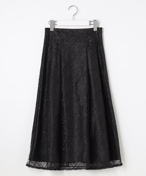 Feroux（フェルゥ）の「きらめきチェックフレア スカート（スカート・レディース・ホワイト系/ブラック系・SMALL/MEDIUM）」の8枚目の写真