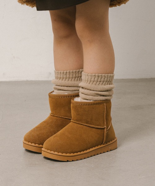 URBAN CHERRY（アーバンチェリー）の「内ボアムートンブーツ（ブーツ・キッズ・ブラウン/ブラック・18.0cm/19.0cm/20.0cm/21.0cm/22.0cm）」の3枚目の写真