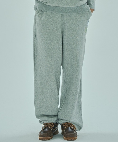 SPALDING(スポルディング)の「(SPALDING x ROSE BUD)ATHLETIC CLUB SWEAT PANTS(スウェットパンツ・レディース・グレー/オフホワイト/チャコール・ONE SIZE)」の3枚目の写真