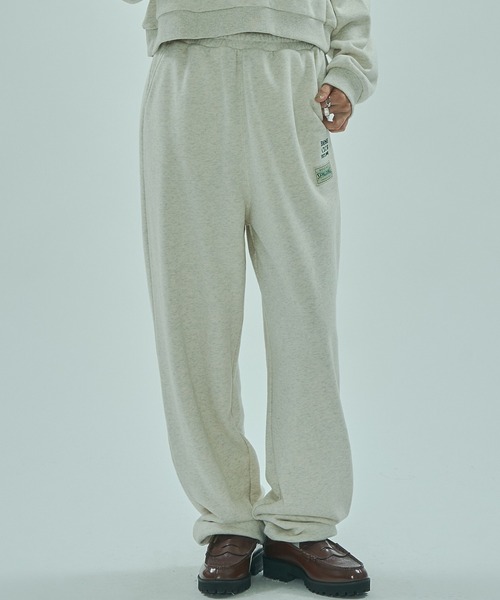 SPALDING(スポルディング)の「(SPALDING x ROSE BUD)ATHLETIC CLUB SWEAT PANTS(スウェットパンツ・レディース・グレー/オフホワイト/チャコール・ONE SIZE)」の2枚目の写真