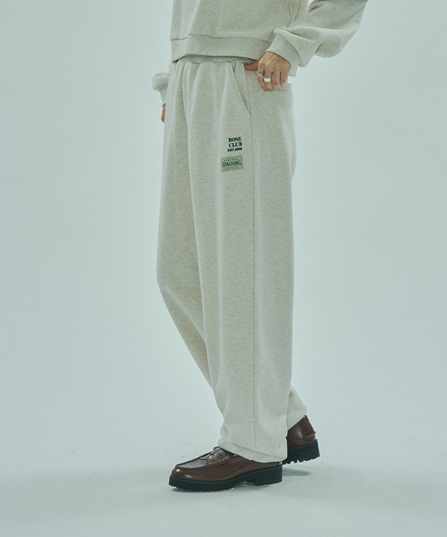SPALDING(スポルディング)の「(SPALDING x ROSE BUD)ATHLETIC CLUB SWEAT PANTS(スウェットパンツ・レディース・グレー/オフホワイト/チャコール・ONE SIZE)」の5枚目の写真