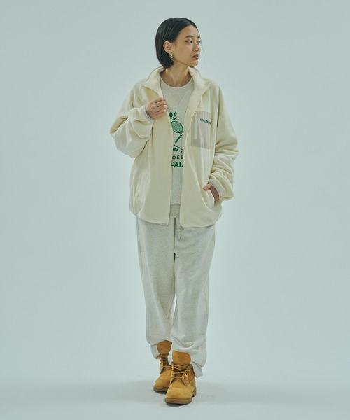 SPALDING(スポルディング)の「(SPALDING x ROSE BUD)ATHLETIC CLUB SWEAT PANTS(スウェットパンツ・レディース・グレー/オフホワイト/チャコール・ONE SIZE)」の7枚目の写真