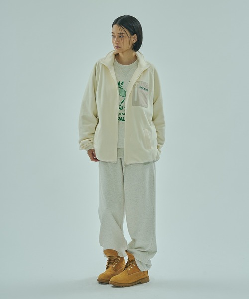 SPALDING(スポルディング)の「(SPALDING x ROSE BUD)ATHLETIC CLUB SWEAT PANTS(スウェットパンツ・レディース・グレー/オフホワイト/チャコール・ONE SIZE)」の8枚目の写真