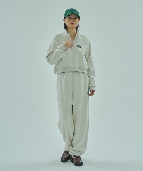 SPALDING(スポルディング)の「(SPALDING x ROSE BUD)ATHLETIC CLUB SWEAT PANTS(スウェットパンツ・レディース・グレー/オフホワイト/チャコール・ONE SIZE)」の13枚目の写真