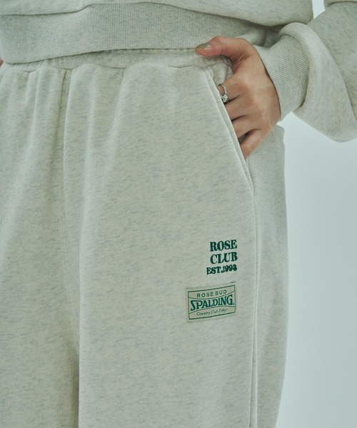SPALDING(スポルディング)の「(SPALDING x ROSE BUD)ATHLETIC CLUB SWEAT PANTS(スウェットパンツ・レディース・グレー/オフホワイト/チャコール・ONE SIZE)」の19枚目の写真