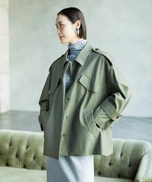 MICHEL KLEIN | [セットアップ対応]ミリタリーカバーオール(ステンカラーコート)