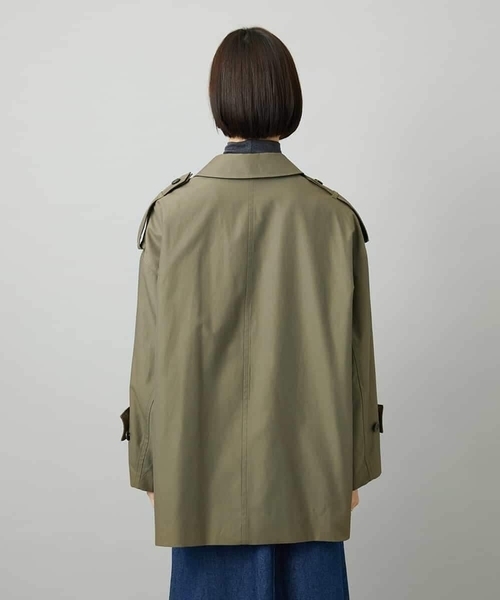 MICHEL KLEIN（ミッシェル・クラン）の「[セットアップ対応]ミリタリーカバーオール（ステンカラーコート・レディース・カーキ・38）」の15枚目の写真