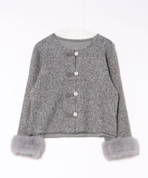 WESTSEA(ウエストシー)の「ふわふわフェイクファー ショート丈 ガーリージャケット(その他アウター・レディース・グレー/ピンク・FREE)」の13枚目の写真