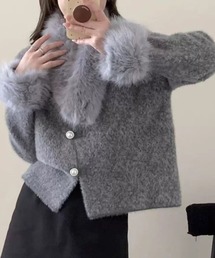 WESTSEA（ウエストシー）の「ふわふわフェイクファー ショート丈 ガーリージャケット（その他アウター・レディース）」