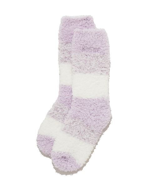 gelato pique（ジェラートピケ）の「ジェラート3ボーダーソックス（その他ルームウェア・レディース・ネイビー/ラベンダー/ピンク・F）」の3枚目の写真