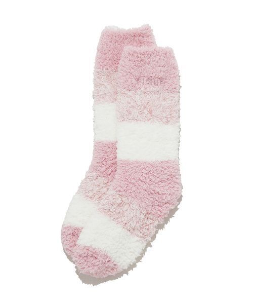 gelato pique（ジェラートピケ）の「ジェラート3ボーダーソックス（その他ルームウェア・レディース・ネイビー/ラベンダー/ピンク・F）」の5枚目の写真