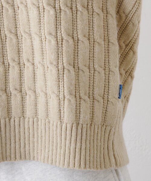 GEVACO（ゲバコ）の「【GEVACO】チルデンニット（ニット/セーター・レディース・ベージュ/ブラウン・ONE SIZE）」の16枚目の写真