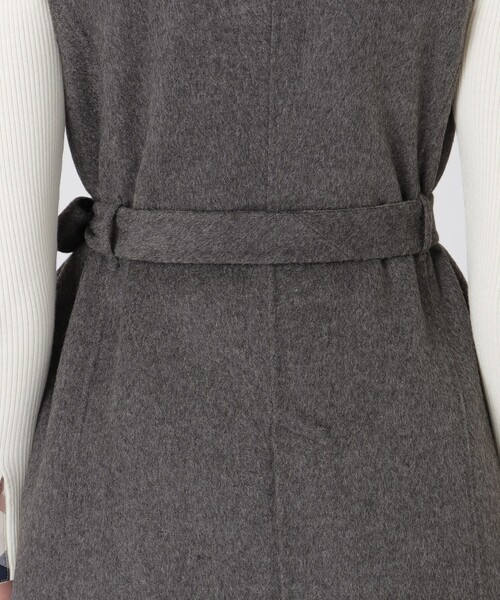 BLUE LABEL CRESTBRIDGE（ブルーレーベルクレストブリッジ）の「クレストブリッジチェックリバーポリウールジレ（ベスト・レディース・グレー系その他/ブルー系その他2/ダークネイビー・38）」の8枚目の写真