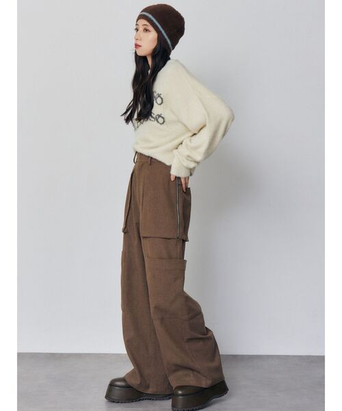 MURUA(ムルーア)の「ミニシャギービーニー(ニットキャップ/ビーニー・レディース・ブラック/ブラウン・FREE)」の10枚目の写真