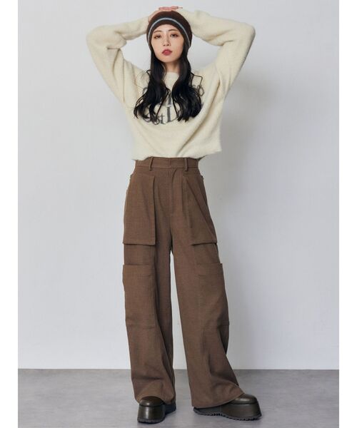 MURUA(ムルーア)の「ミニシャギービーニー(ニットキャップ/ビーニー・レディース・ブラック/ブラウン・FREE)」の11枚目の写真