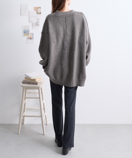 ReDial（リダイアル）の「キーネックニット（ニット/セーター・レディース・オフホワイト/モカ/チャコール・M/L/LL）」の18枚目の写真