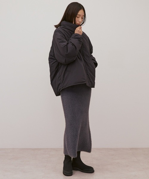 AMERICAN HOLIC(アメリカンホリック)の「【撥水加工・保温】ミドル丈モンスターコート(その他アウター・レディース・ブラック/ライトベージュ・M/L)」の12枚目の写真