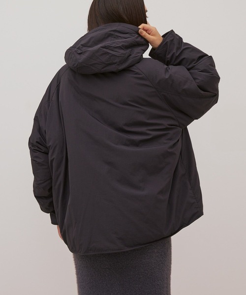 AMERICAN HOLIC(アメリカンホリック)の「【撥水加工・保温】ミドル丈モンスターコート(その他アウター・レディース・ブラック/ライトベージュ・M/L)」の10枚目の写真