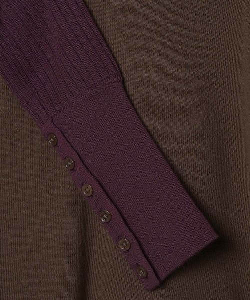 JEANASIS(ジーナシス)の「12Gバイカラーレイヤープルオーバー/617331(ニット/セーター・レディース・パープル系その他/ホワイト系その他/グレー系その他・FREE)」の10枚目の写真